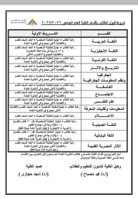 طلابنا الجدد: كل ما تريد معرفته عن شروط القبول بالأقسام الداخلية